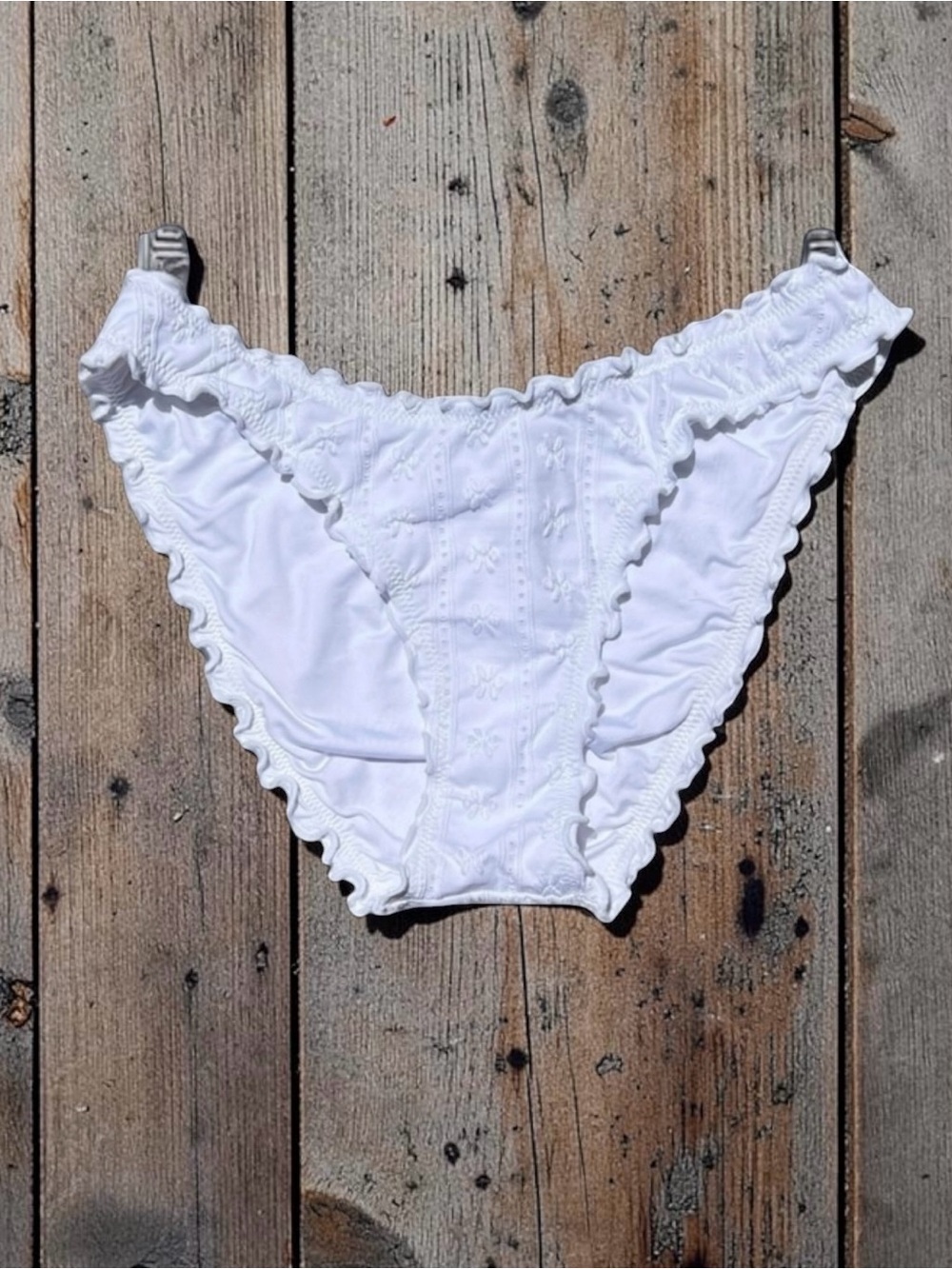 🌻NEW w/tags Isabella Rose White Eyelet Maui Bikini Swim Bottom Size Medium